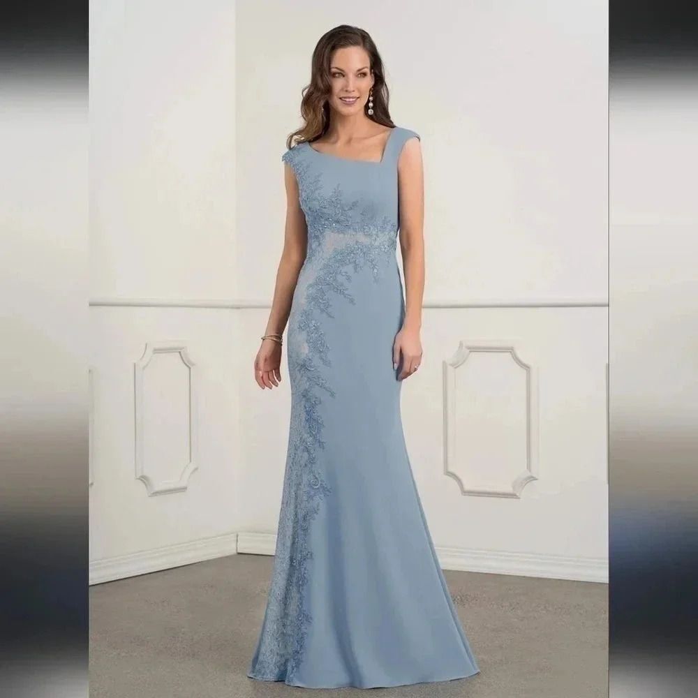 NWT Azazie Juliane Dress / Gown Blue size 2 m114